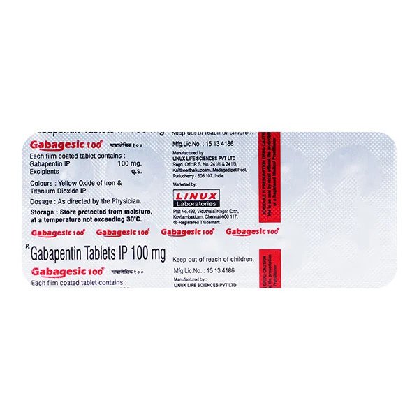 Gabagesic 100 Mg Tablet