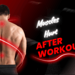 Person stretching sore muscles after intense workout.